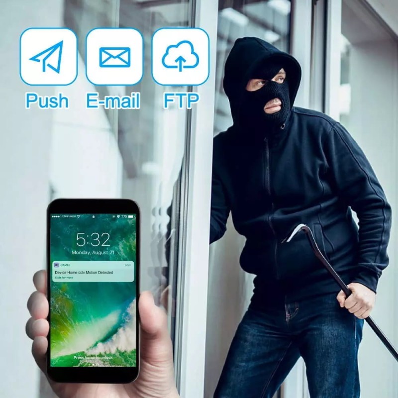 kamera zewnętrza Tuya z wykrywaniem ruchu