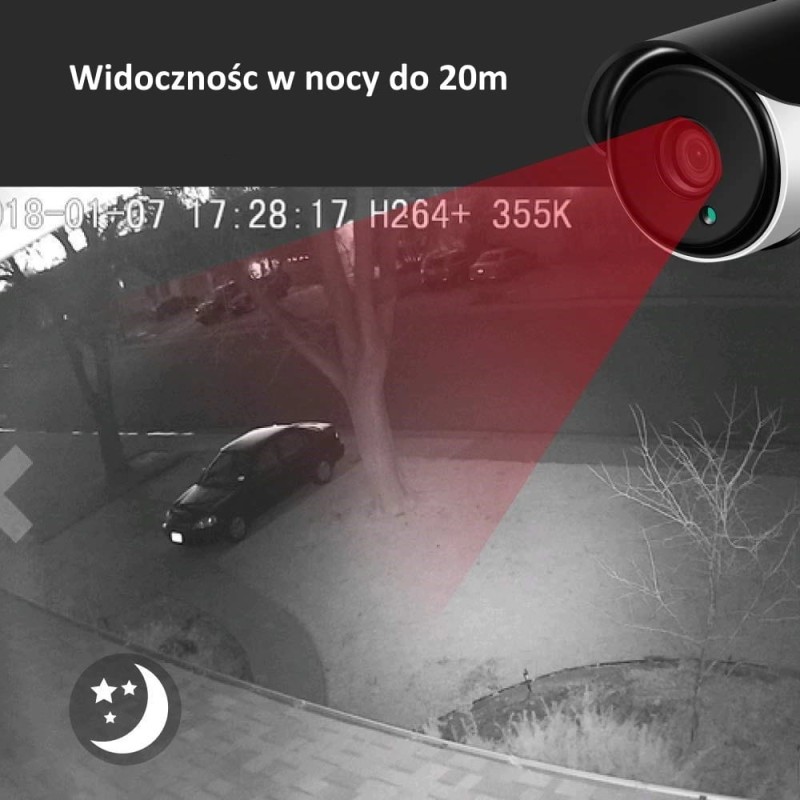 kamera zewnętrza Tuya oświetlacze LED