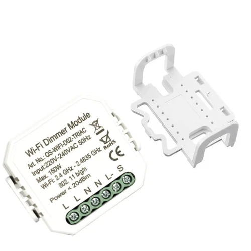 QS-WIFI-D01-TRIAC  sciemniacz wifi Tuya zestaw