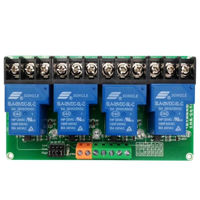 modul z 4 przekaznikami 30A arduino