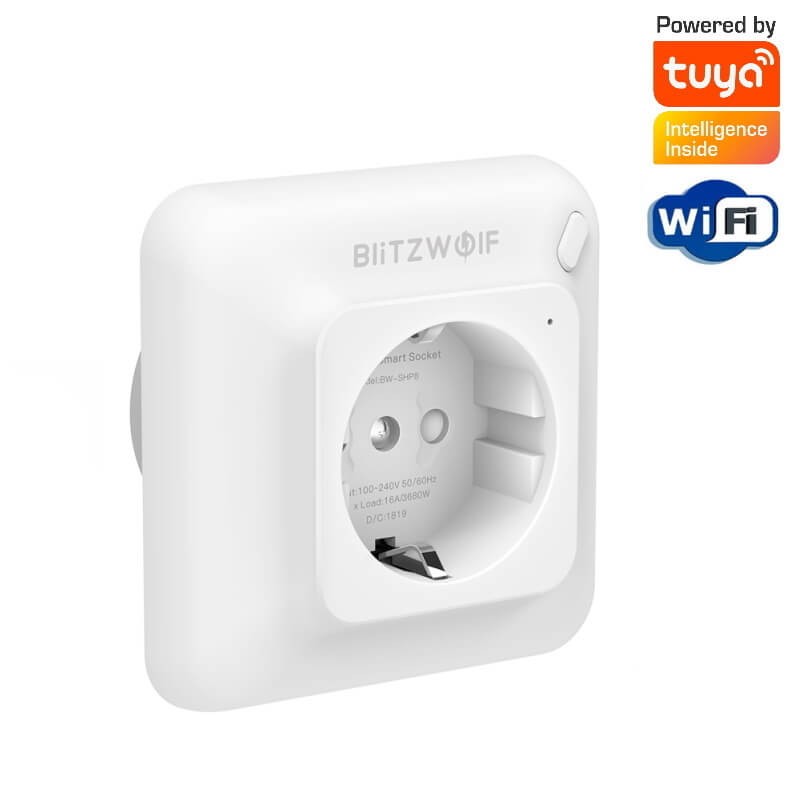 Gniazdko tuya Wifi 16A pomiar mocy Blitzwolf BW-SHP8