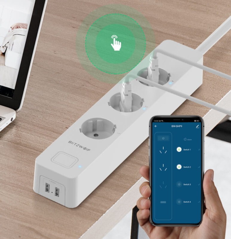 inteligentna listwa zasilajaca Wifi 3 wyjscia plus USB