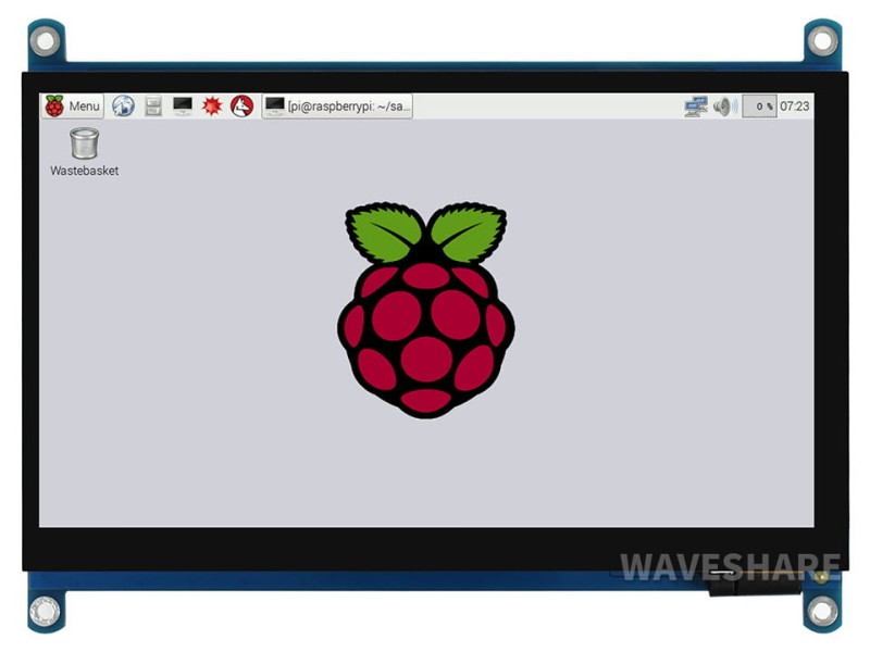 Wyświetlacz 7" QLED 1024x600 dla Raspberry Pi