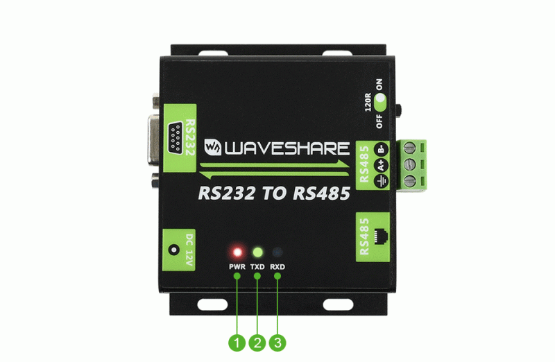 Przemysłowy konwerter RS232 na RS485