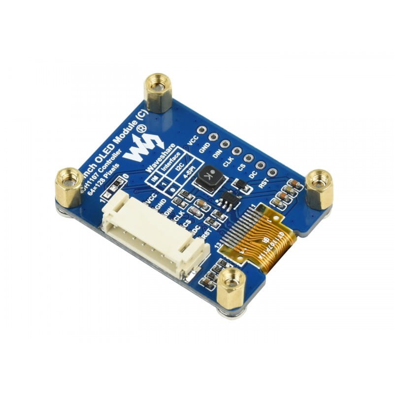 Wyświetlacz OLED 1.3" 64×128 Biały SH1107