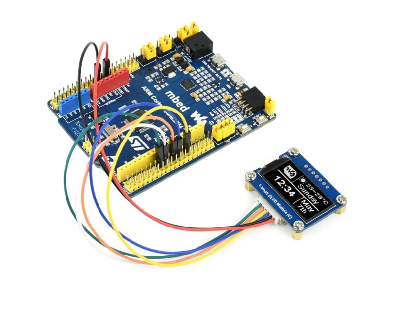 Wyświetlacz OLED 1.3" 64×128 Biały SH1107