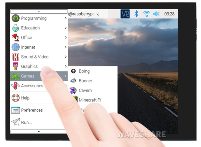 Wyświetlacz LCD 2.8" IPS DPI 480x640 dla Raspberry Pi