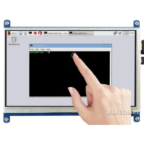 Wyświetlacz dla Raspberry Pi 7" 800x480 HDMI pojemnościowy dotyk