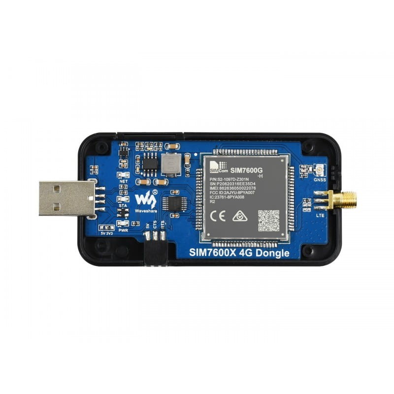 Moduł z SIM7600G-H GSM 4G GPS Wtyk USB