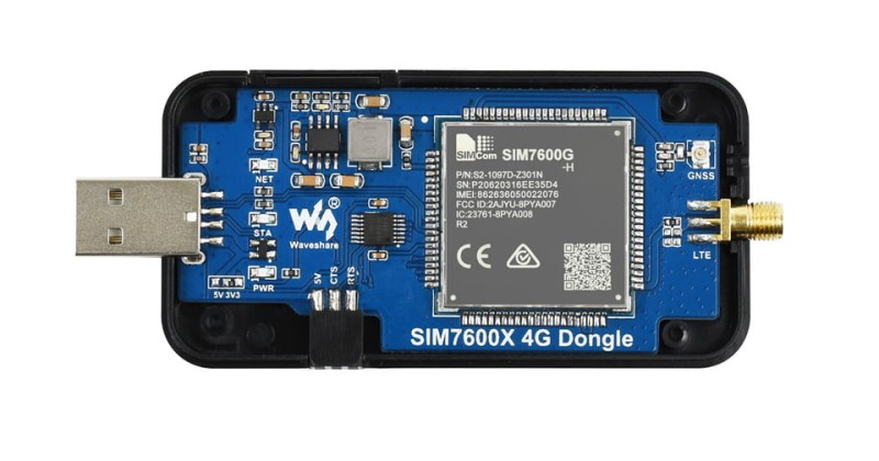Moduł z SIM7600G-H GSM 4G GPS Wtyk USB