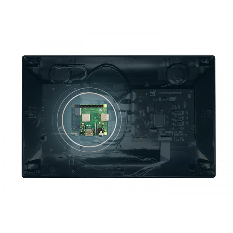 Magiczne lustro 13.3" Asystent głosowy, Raspberry Pi