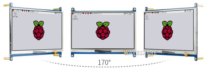 Wyświetlacz 7" IPS 1024x600 HDMI rezystancyjny dotyk dla Raspberry Pi