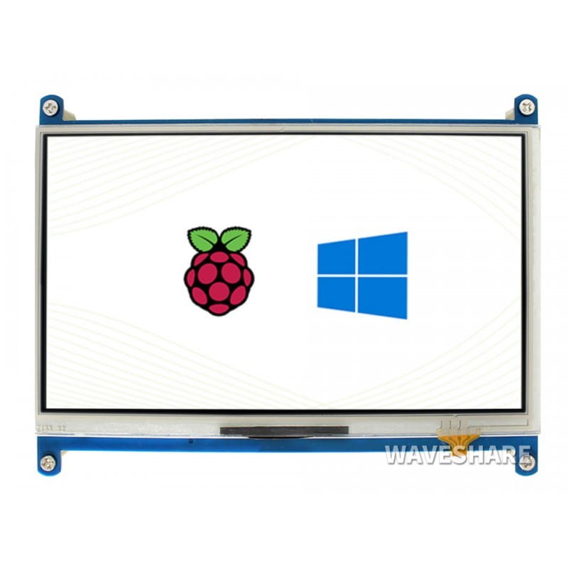 Wyświetlacz 7" IPS 1024x600 HDMI rezystancyjny dotyk dla Raspberry Pi
