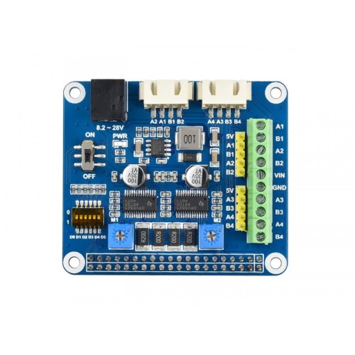 Sterownik Silników krokowych HAT dla Raspberry Pi z DRV8825