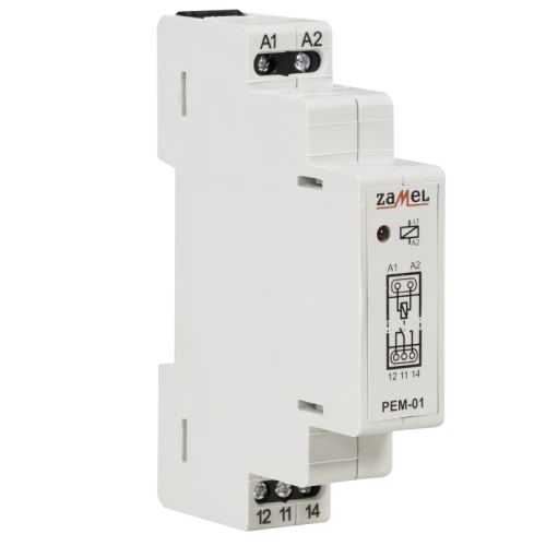 Przekaźnik 230V AC/16A listwa DIN PEM-01/230