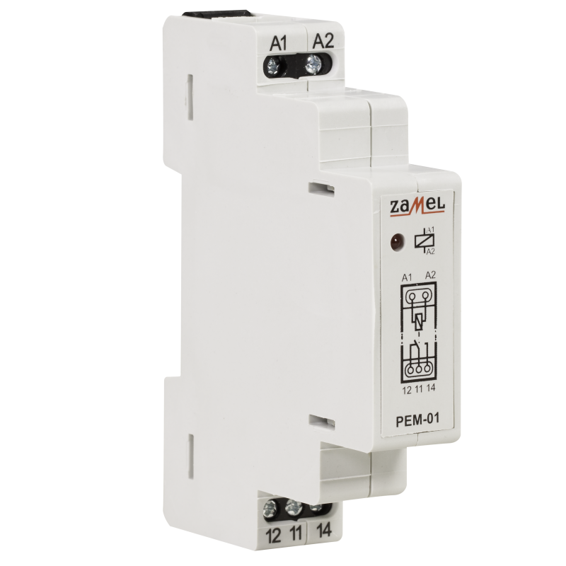 Przekaźnik 230V AC/16A listwa DIN PEM-01/230