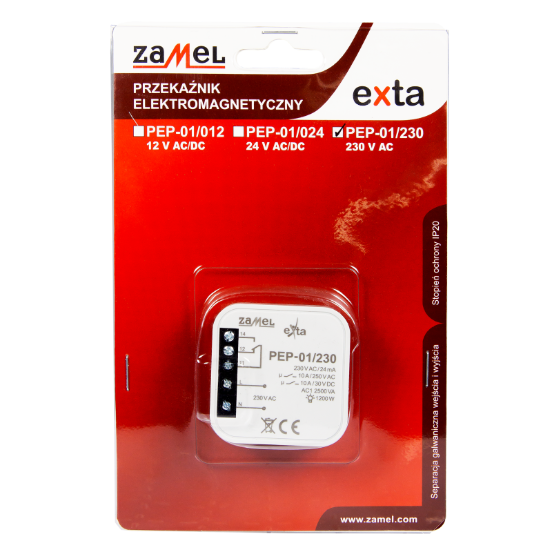 Przekaźnik dopuszkowy 230V PEP-01/230