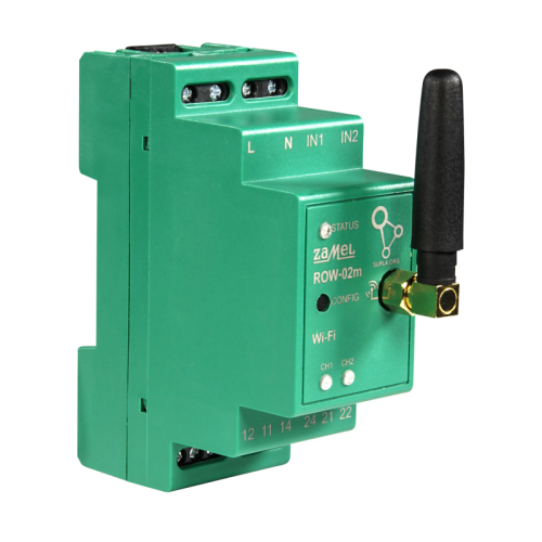 2-kanálový WI-FI kontrolér ROW-02M SUPLA Zamel