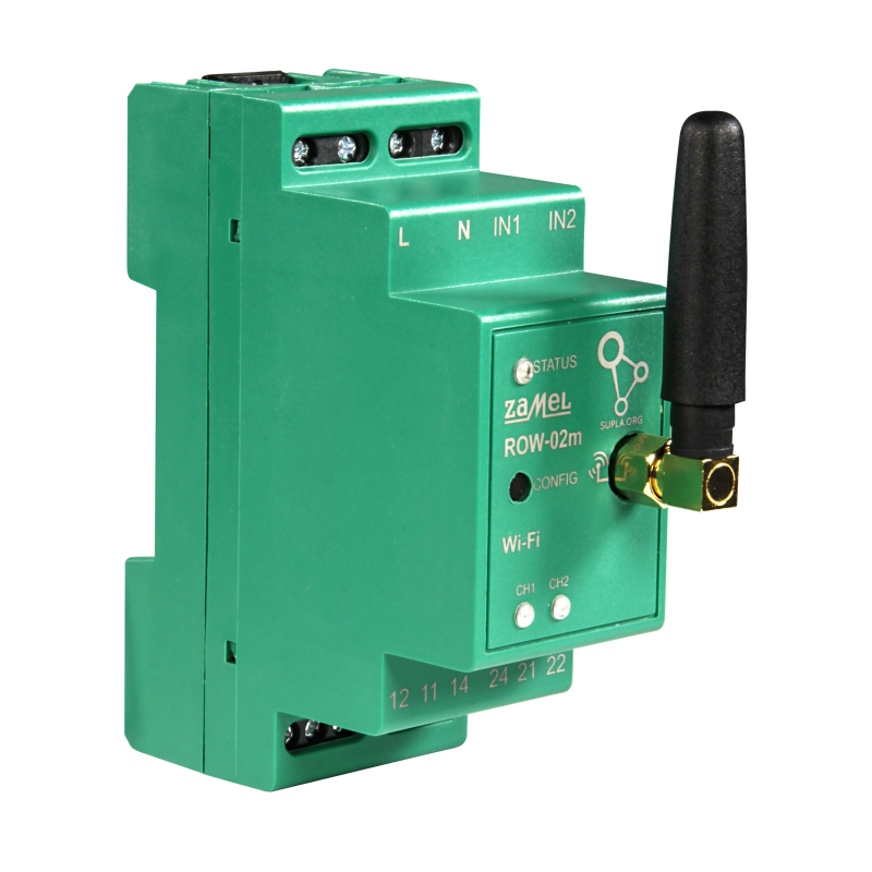 2-Kanałowy sterownik  WI-FI ROW-02M SUPLA Zamel