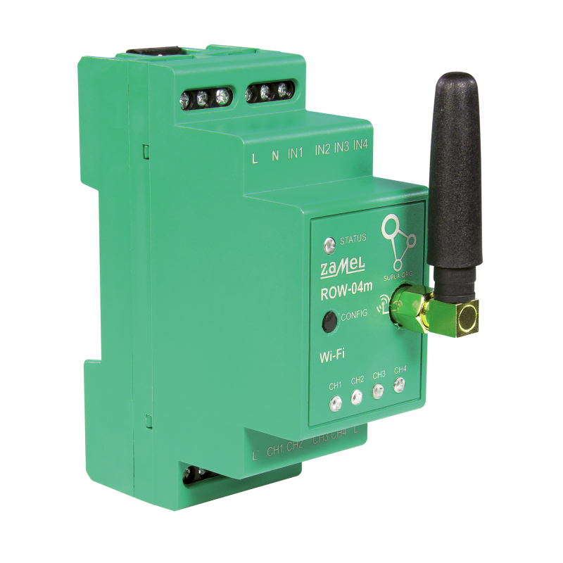 4-Kanałowy sterownik  WI-FI ROW-04M SUPLA Zamel