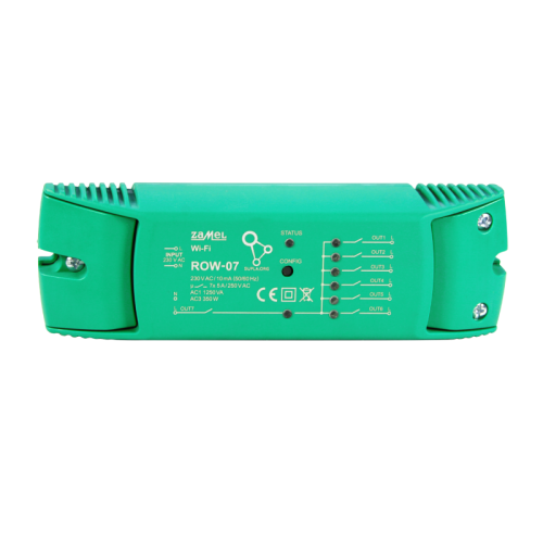 7kanálová řídicí jednotka WI-FI ROW-07 SUPLA Zamel