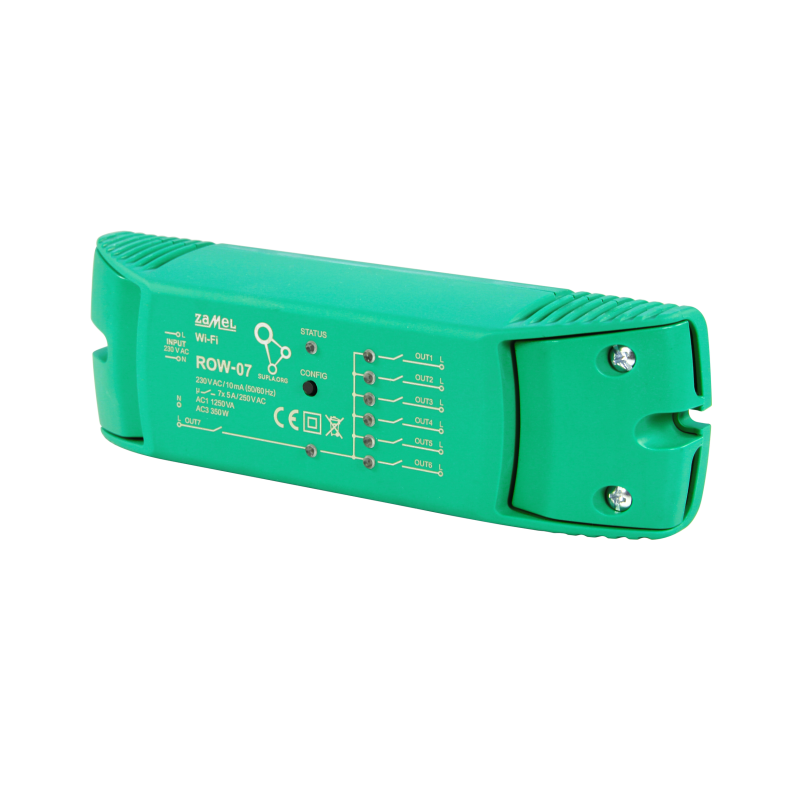 7-Kanałowy sterownik WI-FI ROW-07 SUPLA Zamel
