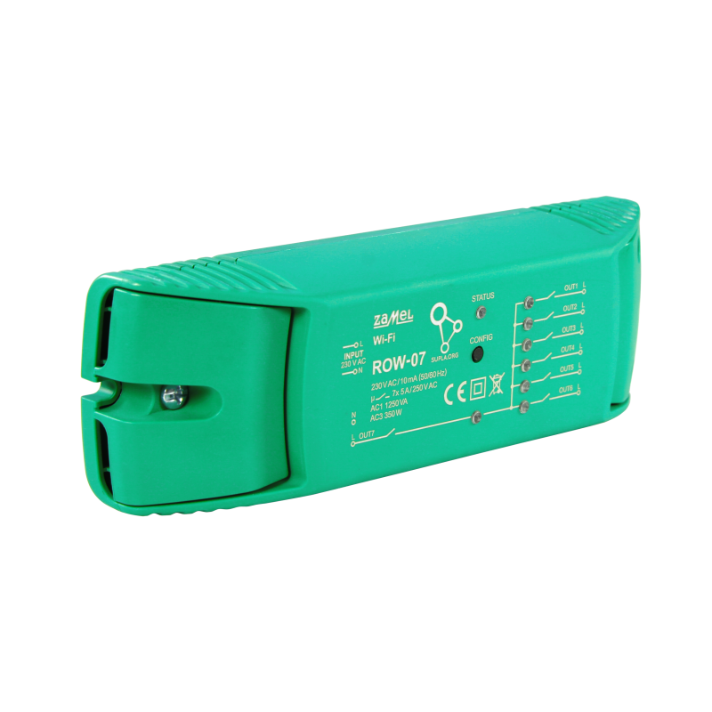 7-Kanałowy sterownik WI-FI ROW-07 SUPLA Zamel