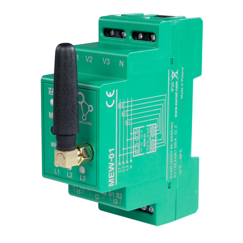 Miernik energii elektrycznej MEW-01 1F+N SUPLA Zamel