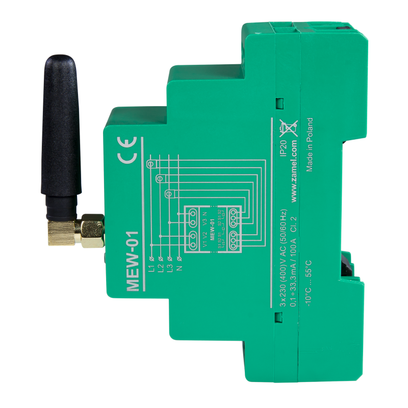 Miernik energii elektrycznej MEW-01 1F+N SUPLA Zamel