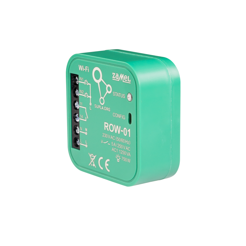 Sterownik 1-kanałowy Wifi ZAMEL SUPLA ROW-01