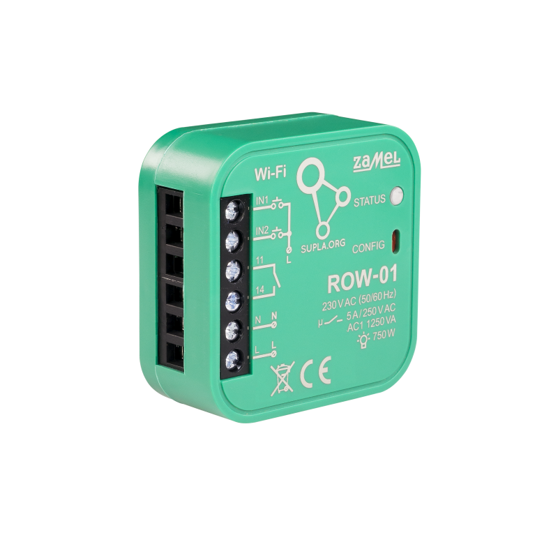 Sterownik 1-kanałowy Wifi ZAMEL SUPLA ROW-01