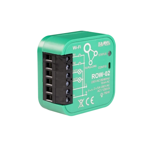 Sterownik 2-kanałowy Wifi ZAMEL SUPLA ROW-02