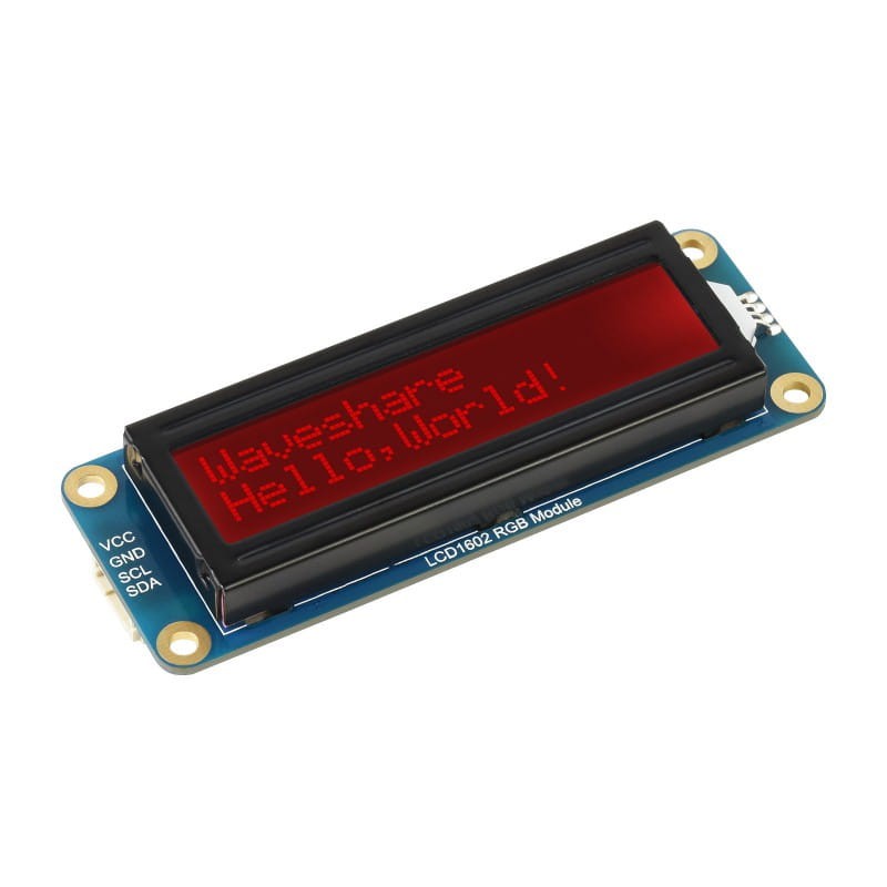 Wyświetlacz LCD1602 I2C podświetlanie RGB 3.3V/5V