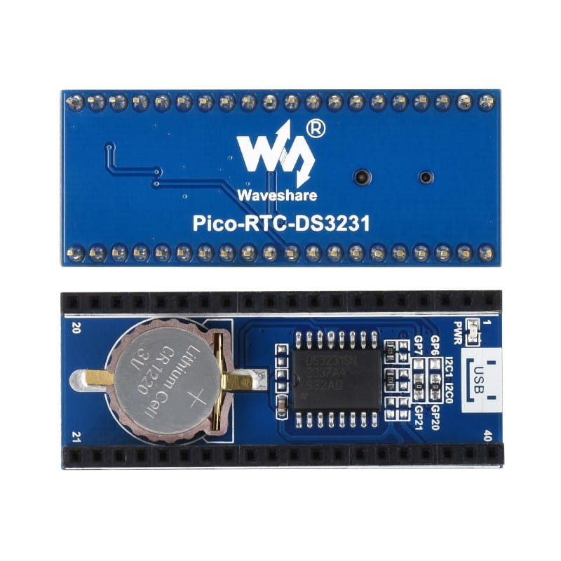 Moduł RTC z DS3231 dla Raspberry Pi Pico