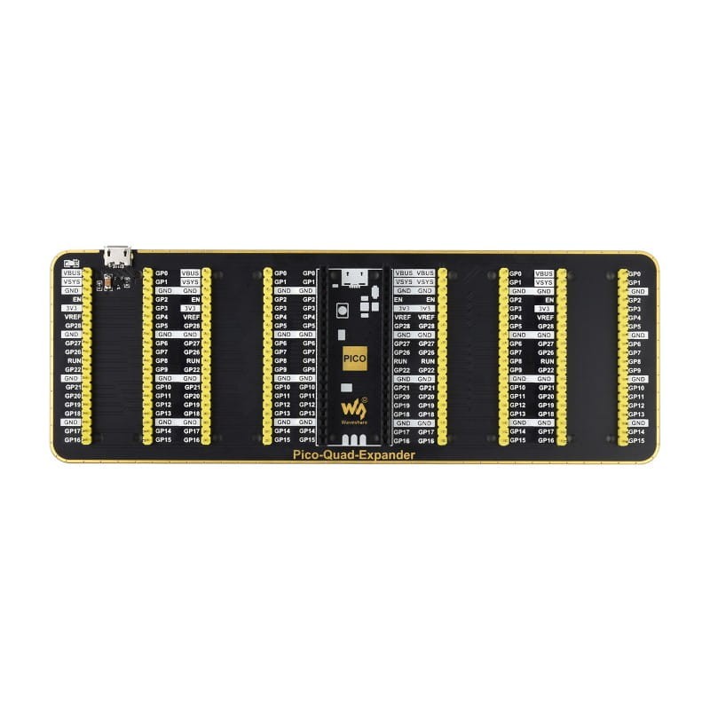 Quad expander - Poczwórny ekspander portów dla Raspberry Pi Pico