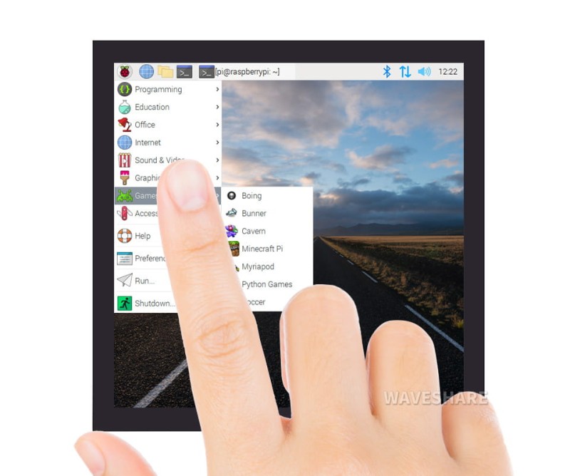 5-cio punktowy ekran dotykowy