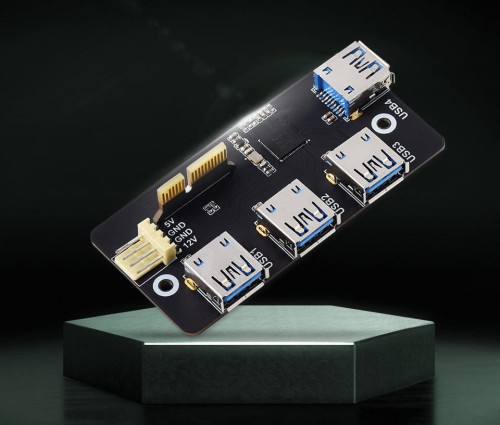 Adapter PCIe na 4x USB 3.2 Gen1