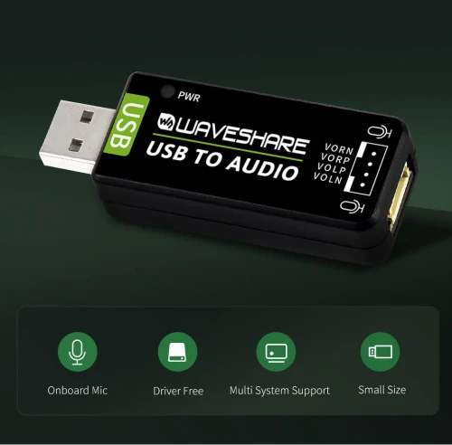 Karta dźwiękowa USB dla Raspberry Pi