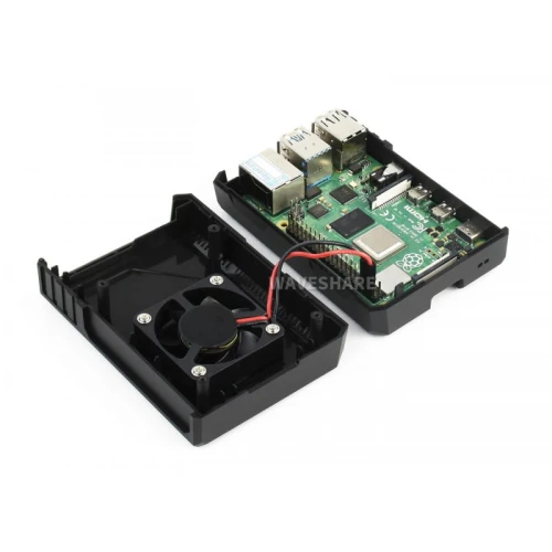 Obudowa statek kosmicznego dla Raspberry Pi 4 z wentylatorem