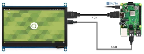 Moduł wyświetlacza dotykowego 7 cali dla Raspberry Pi
