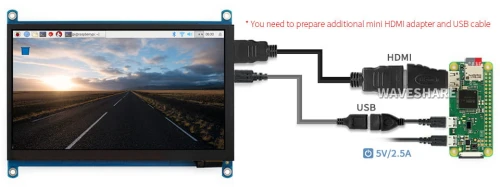 Moduł wyświetlacza dotykowego 7 cali dla Raspberry Pi