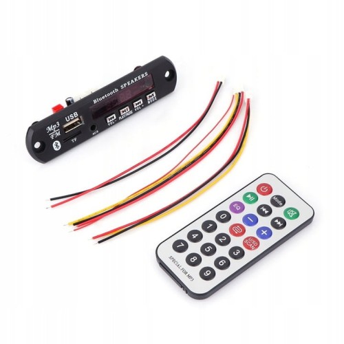 Moduł odtwarzacza MP3, FM z Bluetooth, USB, micro SD