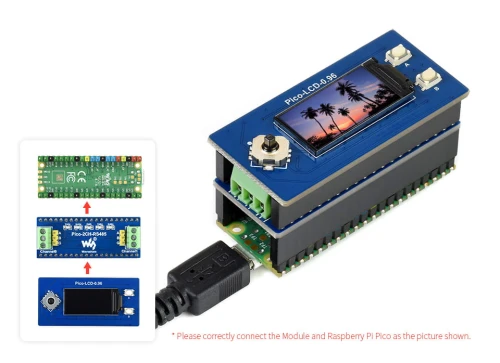 Dwu kanałowy moduł magistrali RS485 dla Raspberry Pi Pico