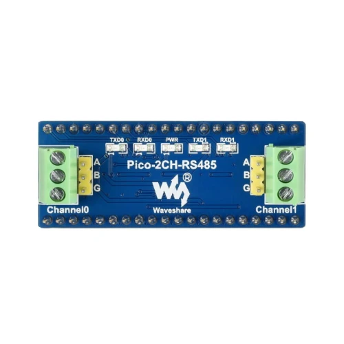 Dwu kanałowy moduł magistrali RS485 dla Raspberry Pi Pico