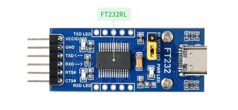 Moduł komunikacyjny USB C do UART FT232