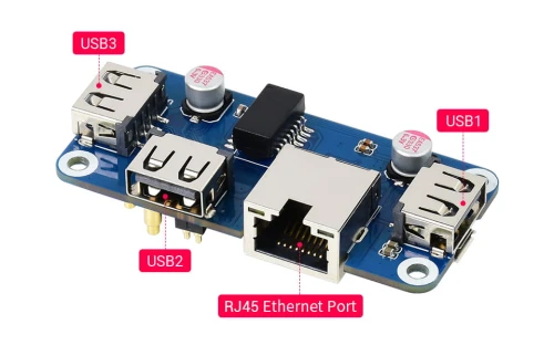 Moduł HUB Ethernet/USB dla Raspberry Pi