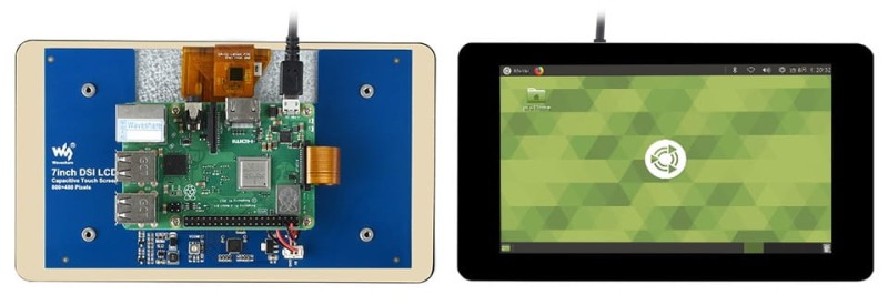 Pojemnościowy wyświetlacz 7" dotykowy dla Raspberry Pi 800×480