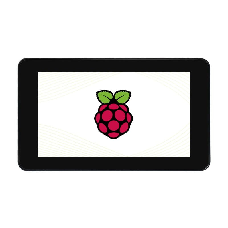 Pojemnościowy wyświetlacz 7" dotykowy dla Raspberry Pi 800×480 w obudowie ochronnej