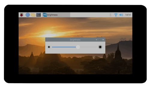 Pojemnościowy wyświetlacz 7" dotykowy dla Raspberry Pi 800×480 w obudowie ochronnej