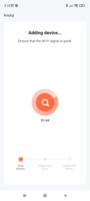 Smart czujnik poziomu jasności Wi-Fi Tuya